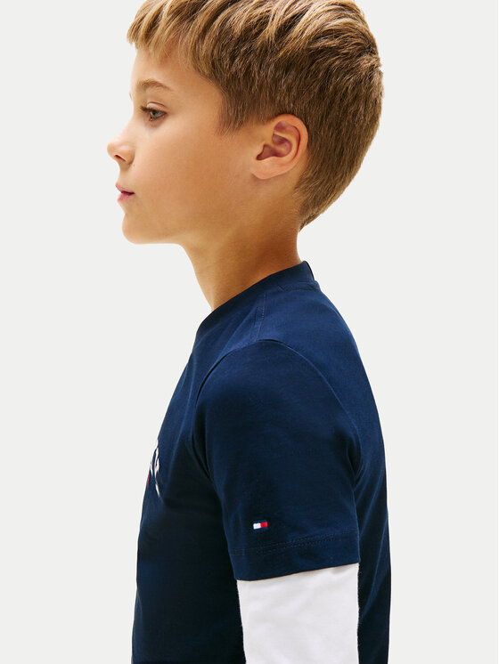Tommy Hilfiger Tommy Hilfiger Camiseta KB0KB10263 Azul marino Regular Fit