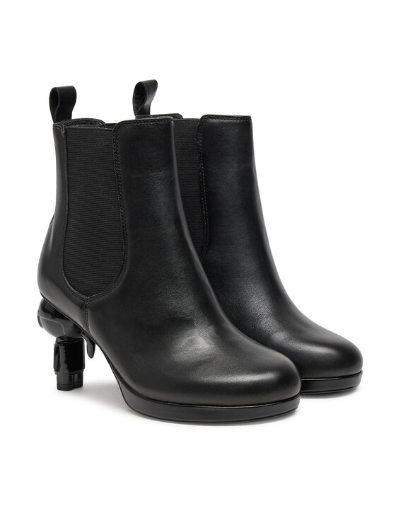KARL LAGERFELD Škornji KARL LAGERFELD KL39044 Črna