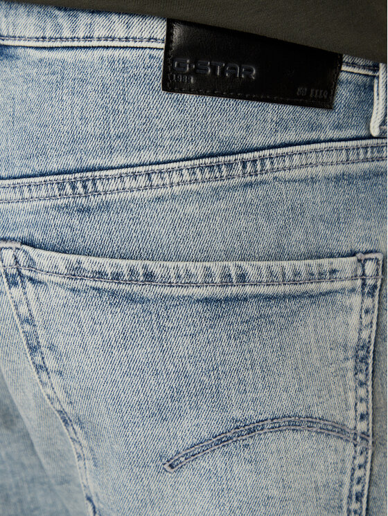 G-STAR G-Star Raw Kratke traperice Mosa D24430-E205 Plava Straight Fit