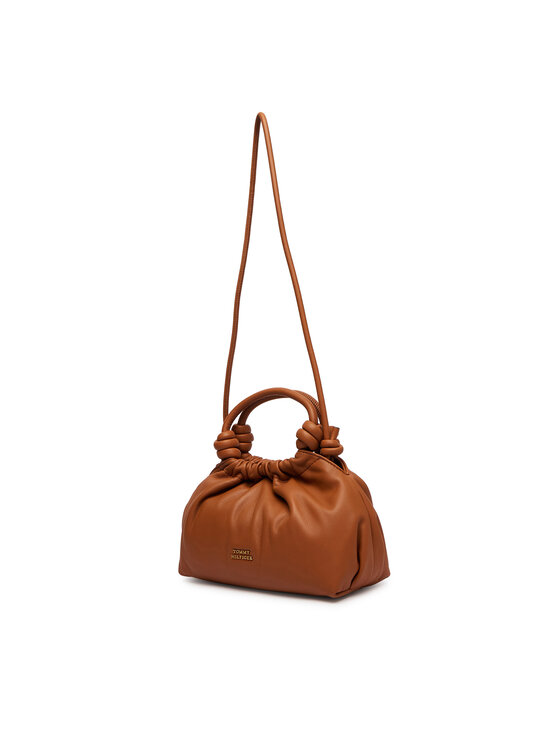 Tommy Hilfiger Дамска чанта Tommy Hilfiger Th Soft Leather Med Crossover AW0AW18369 Кафяв