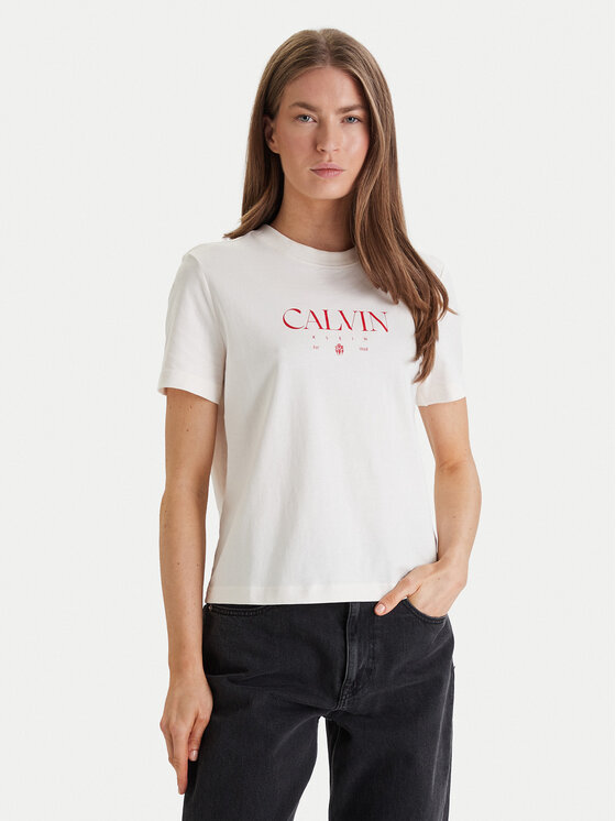 Calvin Klein Jeans Calvin Klein Jeans Camiseta Cktail Concept LV047E813G Blanco Regular Fit