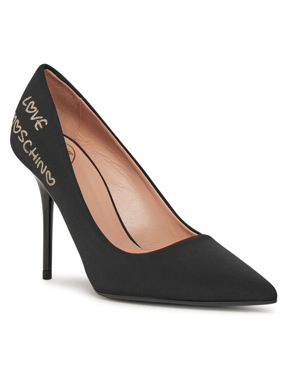 LOVE MOSCHINO Обувки на ток LOVE MOSCHINO JA10429G1IIM0000 Черен