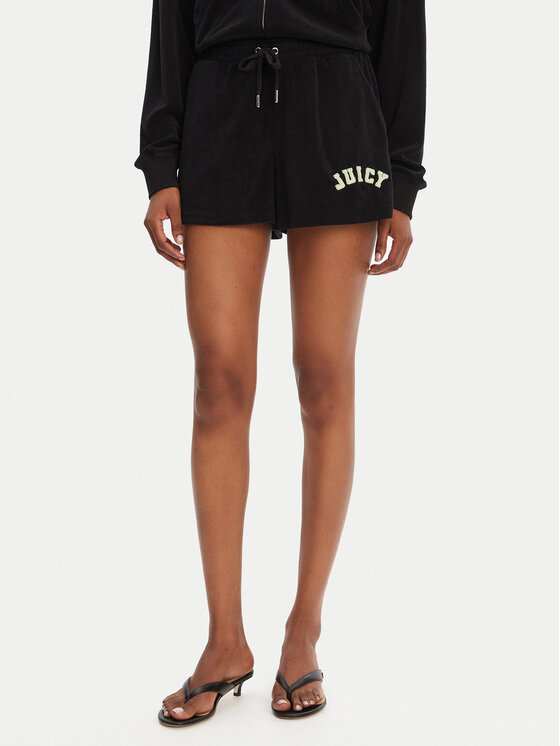 Juicy Couture Juicy Couture Pantaloncini sportivi Perkin JCWHS125322 Nero Relaxed Fit