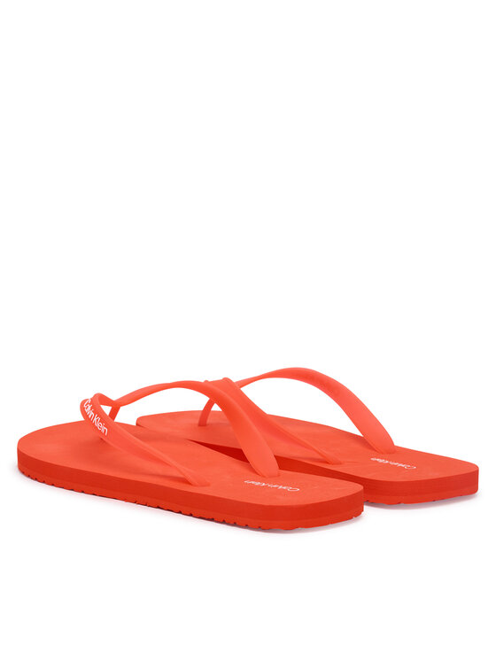 Calvin Klein Žabky Calvin Klein Logo Strap HM0HM02105 Oranžová