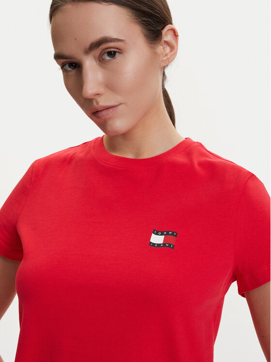 Tommy Jeans Tommy Jeans Camiseta DW0DW22274 Rojo Regular Fit