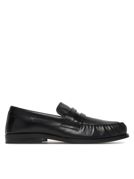 Calvin Klein Loaferke Calvin Klein Ess Rubber Loafer Wr Pol Lth HM0HM02171 Črna