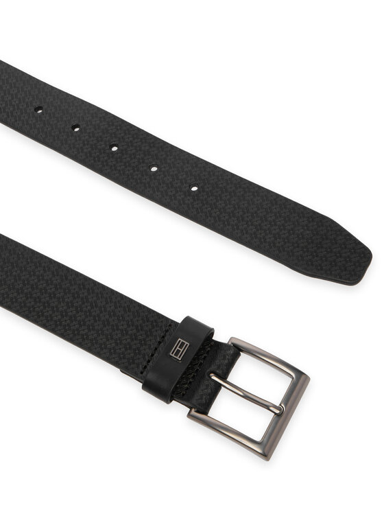Tommy Hilfiger Curea Tommy Hilfiger Th Soho Flag Aop 3.5 AM0AM14179 Negru