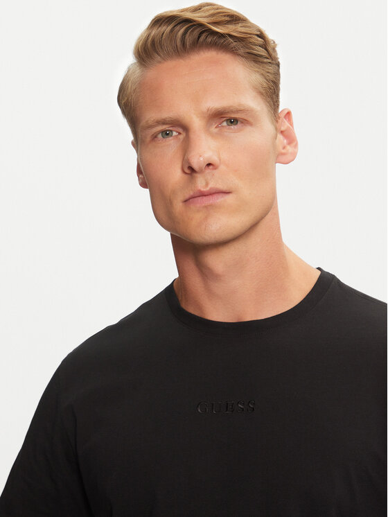 Guess Guess Футболка M4GP39 K7HD0 Чорний Regular Fit