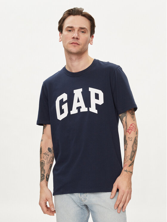 Gap Gap Majica 856659-04 Mornarsko modra Regular Fit