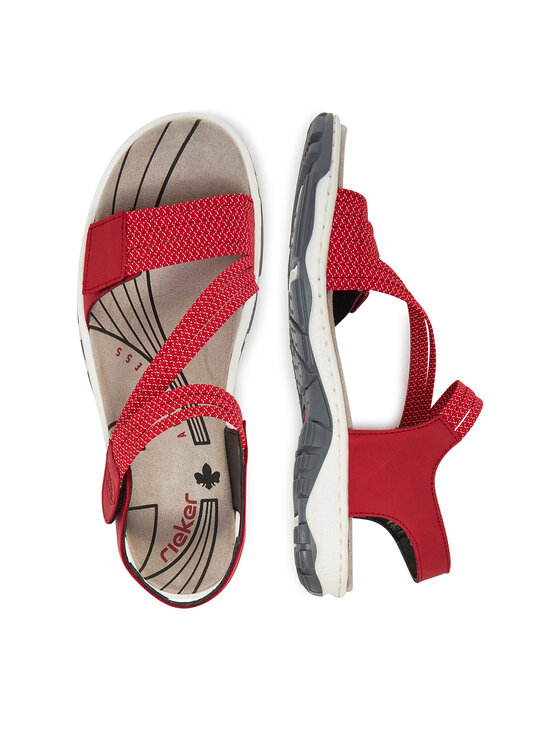 Rieker Sandále Rieker 68871-33 Červená