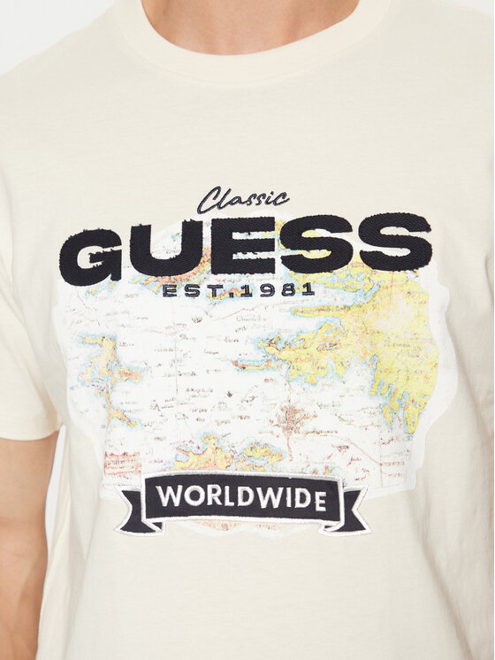 Guess Guess Футболка M5RI10 I3Z14 Écru Regular Fit