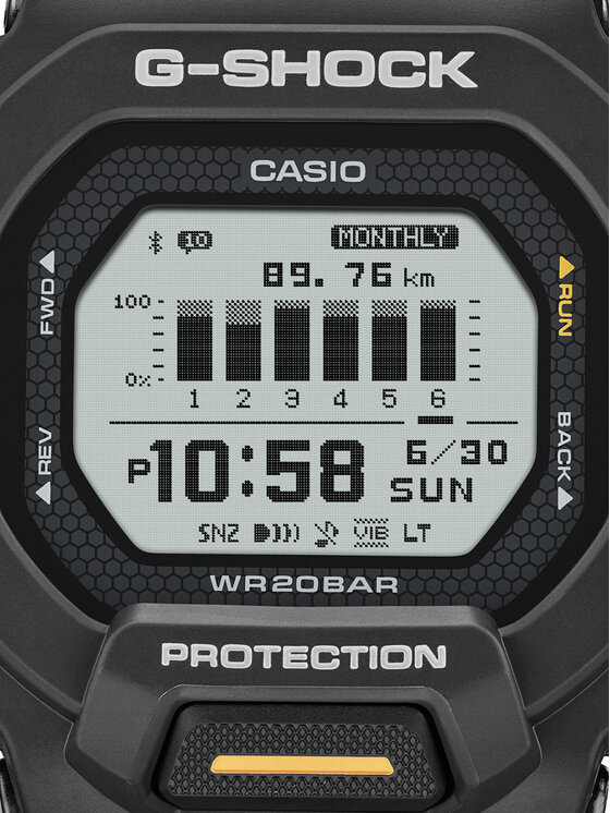 G-Shock Годинник G-Shock G-Squad GBD-200-1A1ER Чорний