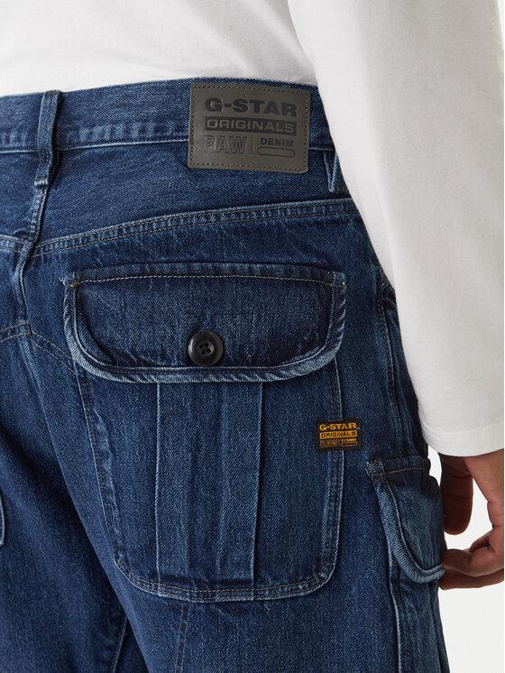 G-STAR G-Star Raw Τζιν σορτσάκια Bend 3D Cargo D26528-D788 Σκούρο μπλε Relaxed Fit