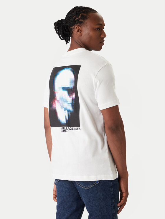 Karl Lagerfeld Jeans Karl Lagerfeld Jeans Camiseta B1M17069 Blanco Regular Fit