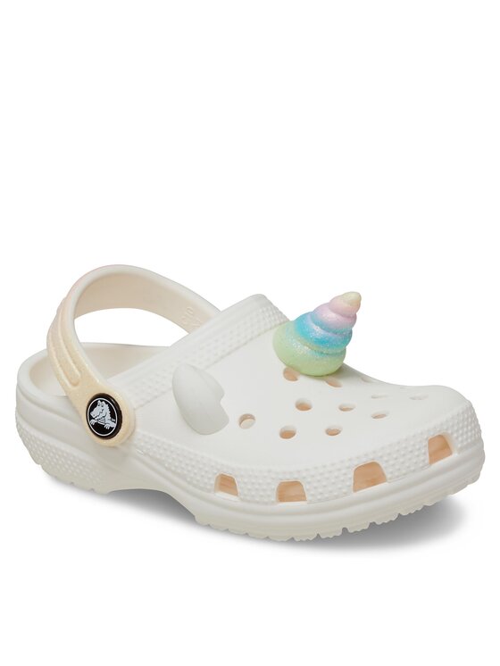 Crocs Шльопанці Crocs Classic Iam Rainbow Unicorn Clog T 209701 Білий