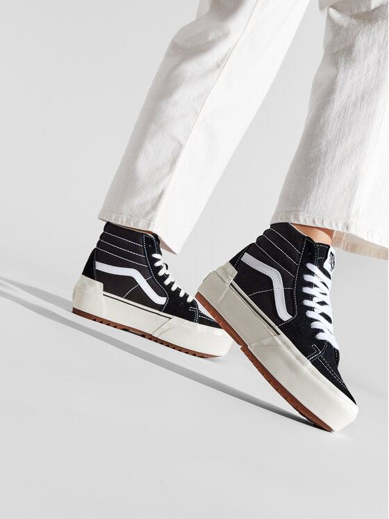 Vans Laisvalaikio batai Vans Sk8-Hi Stacked VN0A4BTW5ZN1 Juoda