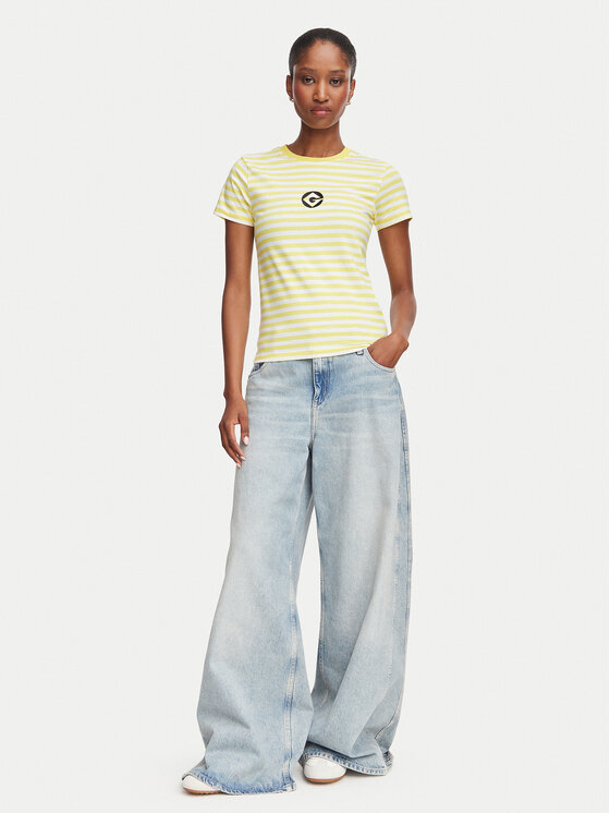 Guess Jeans Guess Jeans Футболка W6YI60 K6413 Жовтий Regular Fit