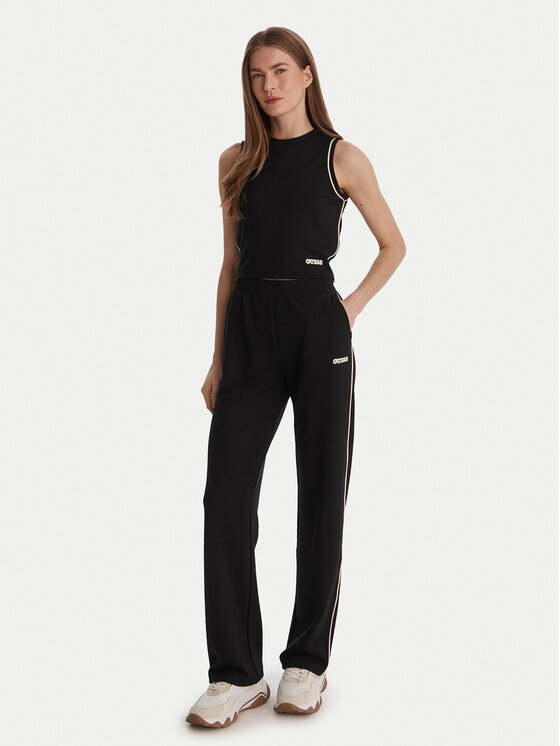 Guess Guess Топ V6GP17 K3215 Чорний Regular Fit