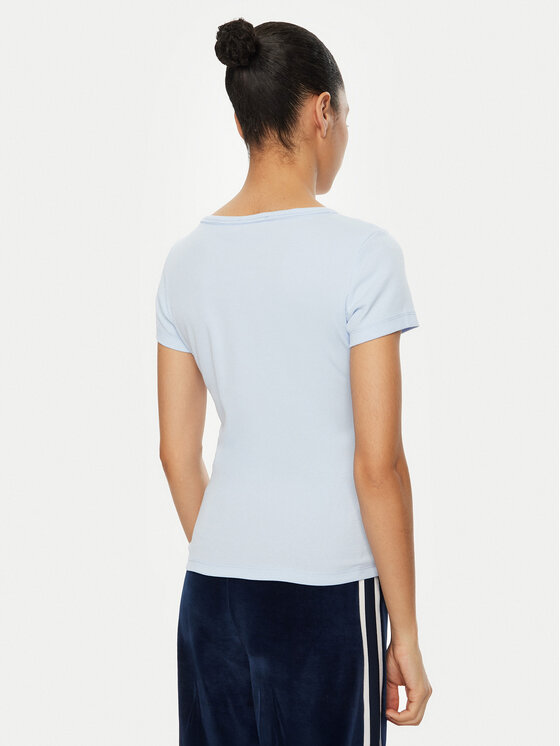 Tommy Jeans Tommy Jeans T-shirt Essential DW0DW17385 Svijetloplava Slim Fit