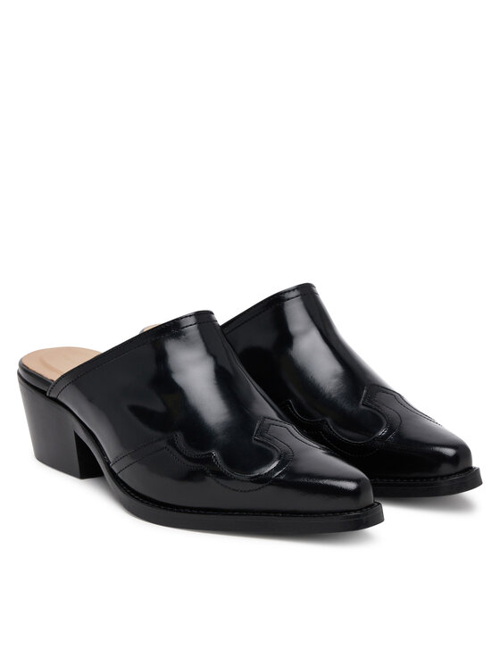 Tommy Hilfiger Παντόφλες Tommy Hilfiger Western Abrasivato FW0FW08887 Μαύρο