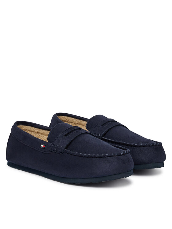 Tommy Hilfiger Pantofole Tommy Hilfiger Hilfiger Driver House Shoe FM0FM06012 Blu scuro