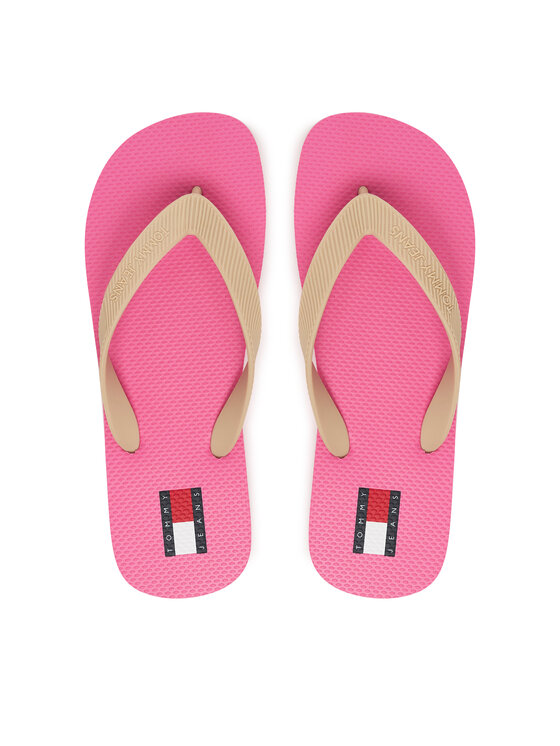 Tommy Jeans Flip flop Tommy Jeans Logo Summer Sandal EN0EN02979 Bej
