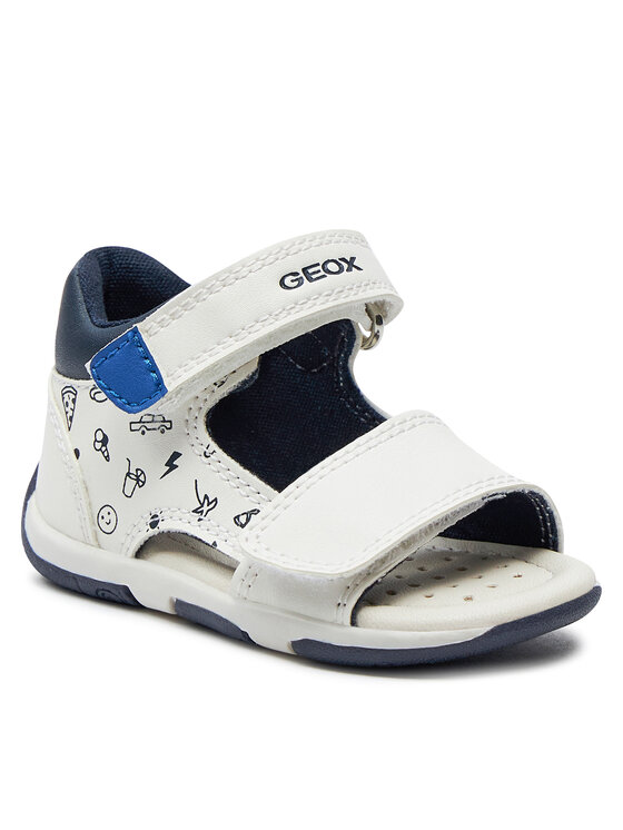 Geox Sandale Geox B Sandal Tapuz Boy B450XB 000BC C0293 Alb