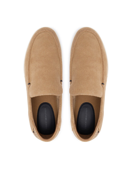 Tommy Hilfiger Lordsy Tommy Hilfiger Modern Light Suede Loafer FM0FM05924 Svetlo hnedá