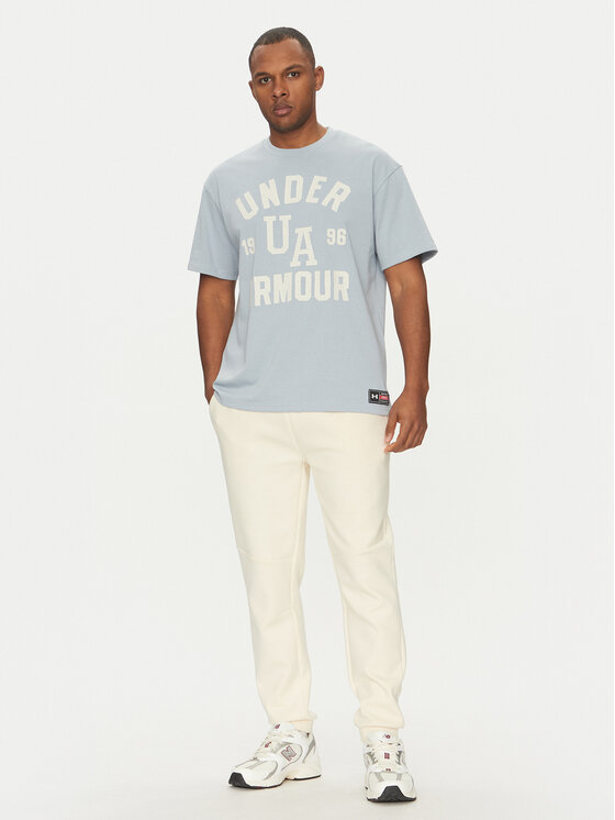 Under Armour Under Armour Футболка Heavyweight Varsity 1390179 Блакитний Oversize