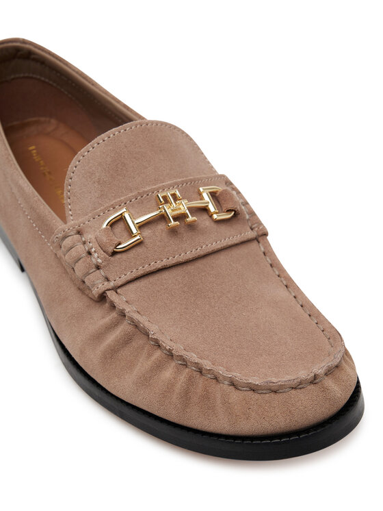 Tommy Hilfiger Polobotky Tommy Hilfiger Soft Suede Horsebit Loafer FW0FW08649 Béžová