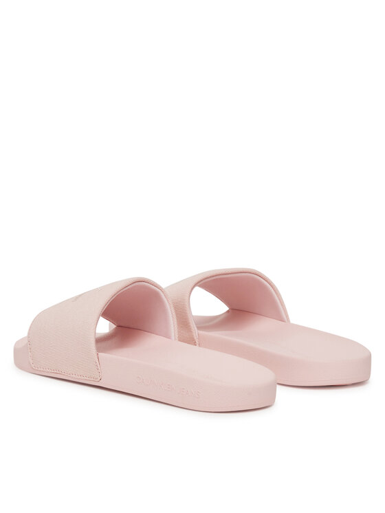 Calvin Klein Jeans Natikači Calvin Klein Jeans Slide Monogram Wn Logo Ck YW0YW01967 Roza