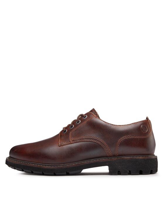 Clarks Nizki čevlji Clarks Batcombe Tie 261734367 Rjava