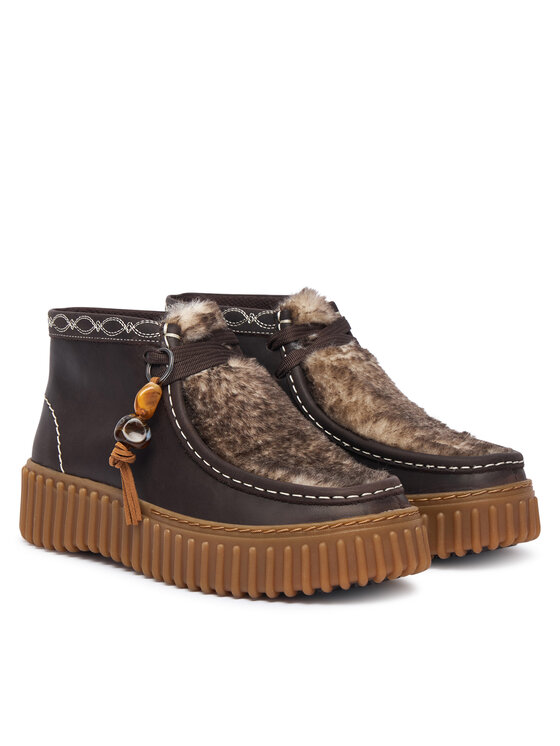 Clarks Черевики Clarks Torhill Moss 26327772 Коричневий