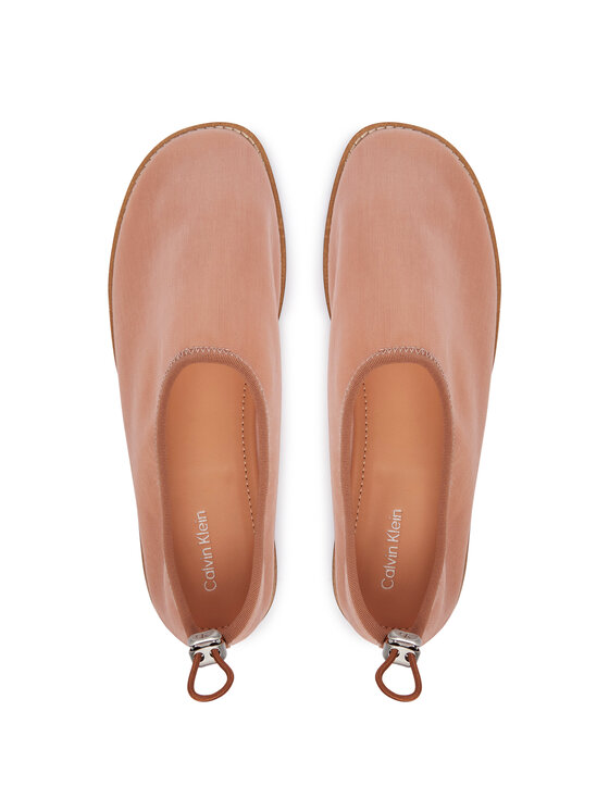 Calvin Klein Baleríny Calvin Klein Stretch Ballerina Shoe Spac Mesh HW0HW03041 Korálová