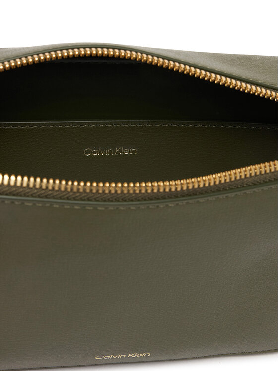 Calvin Klein Rankinė Calvin Klein Foil Logo Elongated Camera Bag LV04F3276G Žalia