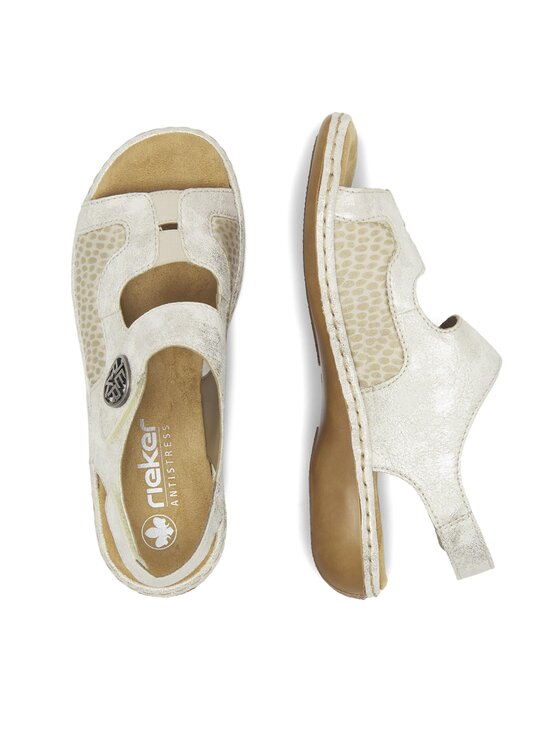 Rieker Sandály Rieker 65989-90 Écru