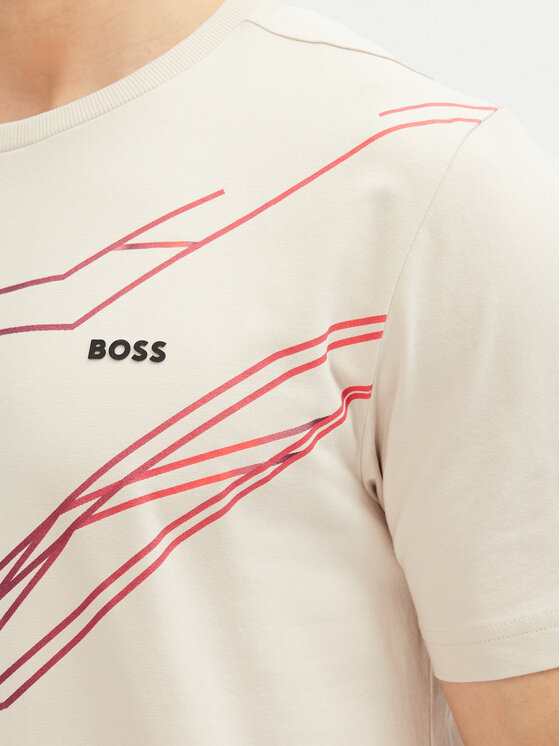 BOSS BOSS Póló Beetle 50542048 Bézs Regular Fit