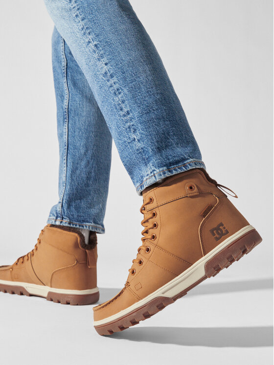 DC Shoes Šnurovacia obuv DC Shoes Woodland ADYB700042 Hnedá