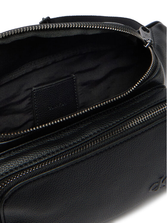 Calvin Klein Чанта за кръст﻿ Calvin Klein Webbing Strap Waistbag LV04D3130G Черен