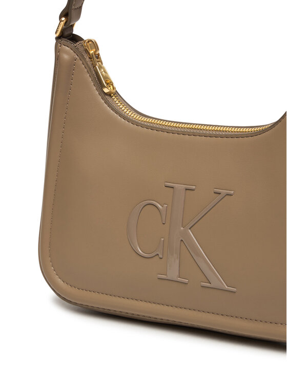 Calvin Klein Borsetta Calvin Klein Bold Ck Small Shoulder Bag LV04F3230G Beige