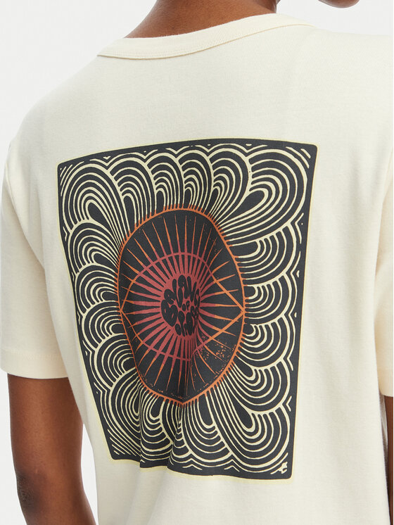 RVCA RVCA Camiseta Daily 23B351502 Crema Regular Fit