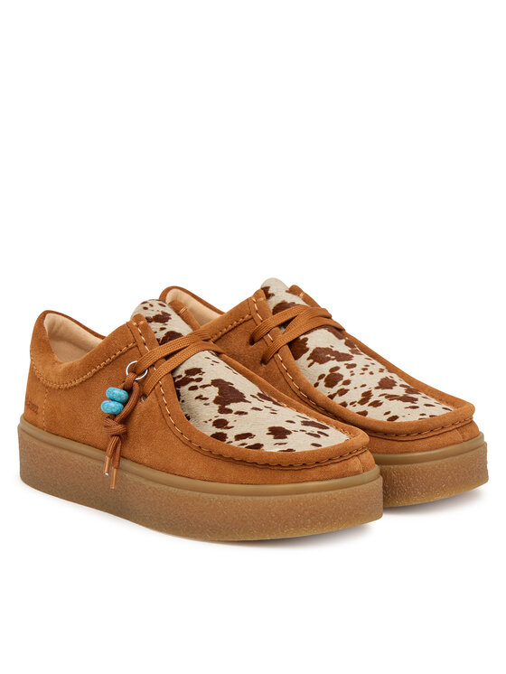 Clarks Туфлі Clarks Boxbee Walla. 26329295 Коричневий