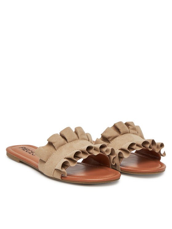 Pieces Šľapky Pieces Nola 17101699 Béžová