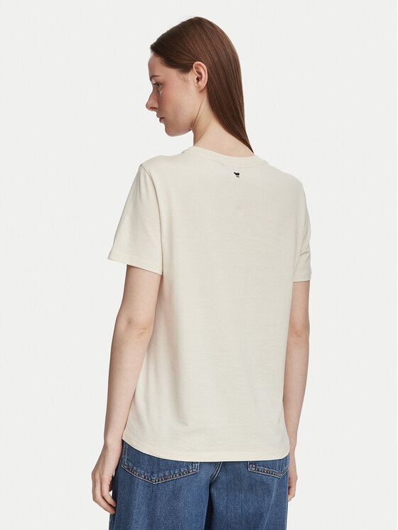 Weekend Max Mara Weekend Max Mara Camiseta Edison 2625976041 Crema Regular Fit