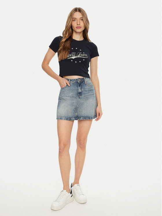 Guess Jeans Guess Jeans Футболка W5RI59 J1314 Cиній Regular Fit
