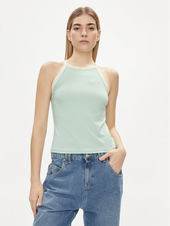 Lee Lee Τοπ 112350226 Πράσινο Slim Fit