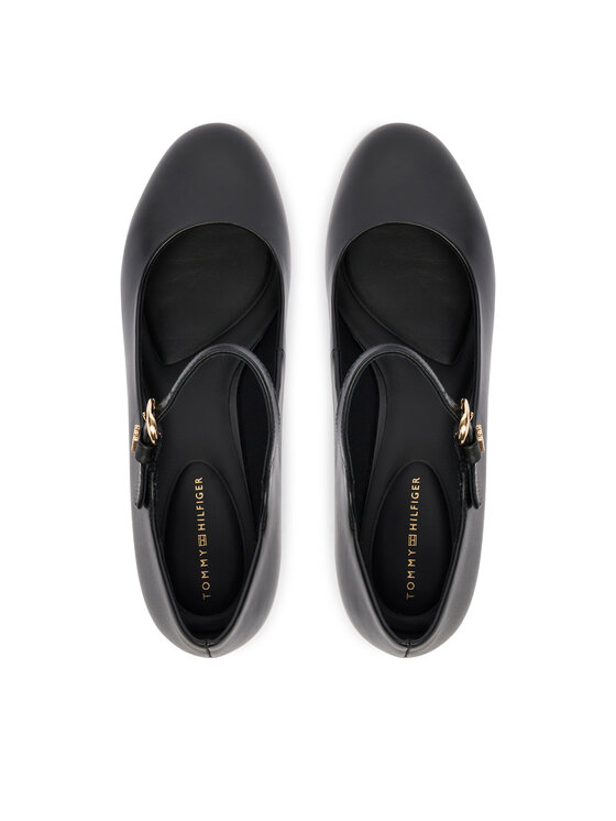 Tommy Hilfiger Décolleté Tommy Hilfiger Heeled Maryjane Buckle FW0FW09347 Nero