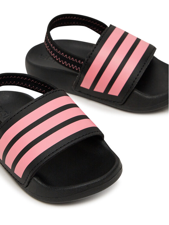 adidas Sandały adidas adilette Estrap JR5325 Czarny