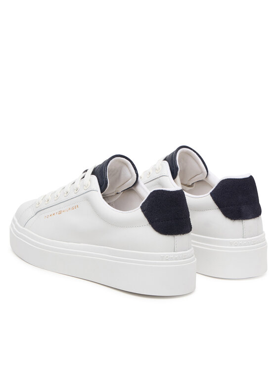 Tommy Hilfiger Sneakersy Tommy Hilfiger Th Feminine Platform Monogram FW0FW09594 Biały