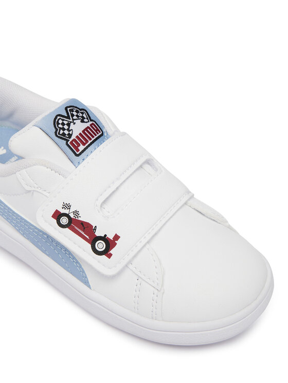 Puma Снікерcи Puma Puma Smash 3.0 Racing Crew V 408386 01 Білий